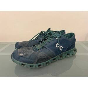 On Cloud X 2.0 men's 12 running cloudtec storm tide blue walking tennis shoes
